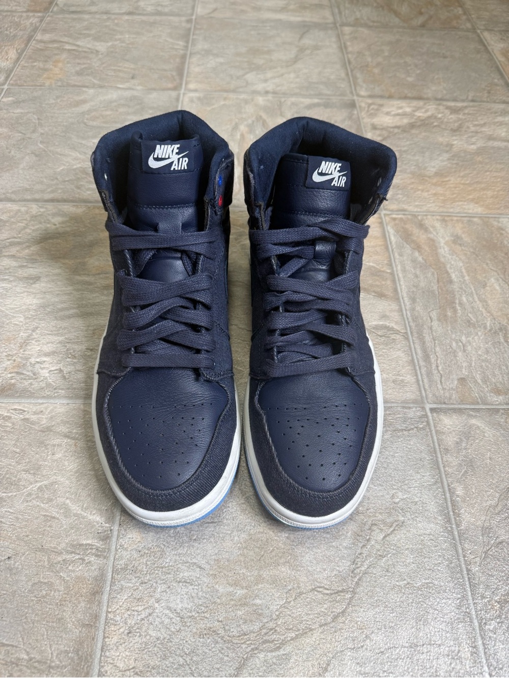 Air Jordan 1 Retro Hi OG Family Forever Mens Shoe Size 10 Blue 682781-415 Preown